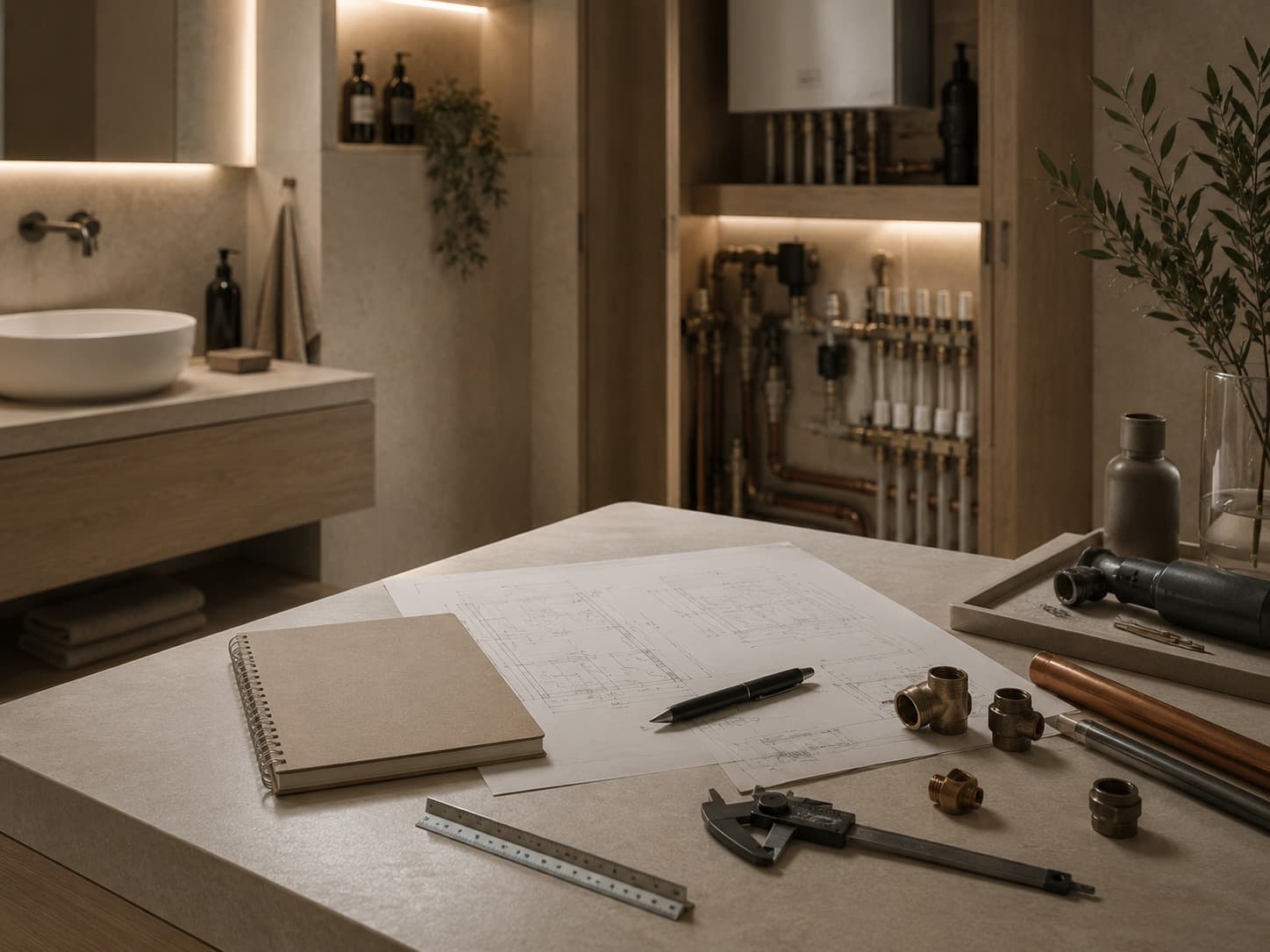 Moderne Wärmepumpe als Teil der Ausbildung im SHK-Handwerk